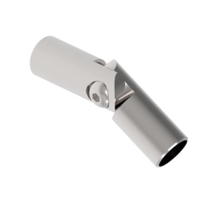 Coude de barre orientable 90° pour ∅10,12mm inox