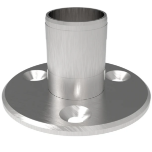 Bride de fixation au sol à coller inox 304