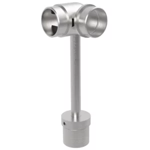 Support de main courante coude angle réglable pour tube ∅42.4mm inox