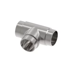 Adaptateur 3 directions horizontales pour tube ∅42.4mm inox